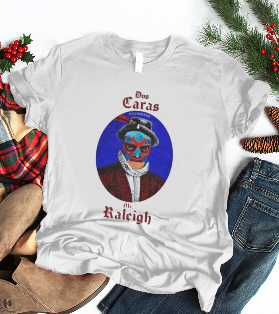 Dos Caras Mr Raleigh Graveyard Lucha Libre Mask T-Shirt