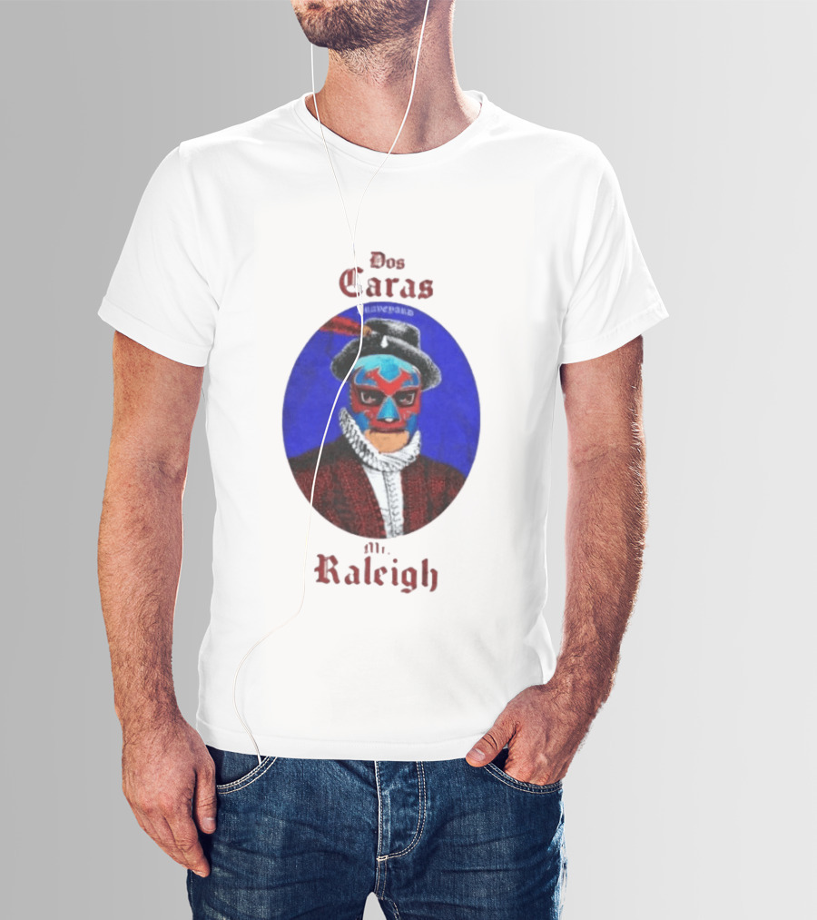 Dos Caras Mr Raleigh Graveyard Lucha Libre Mask T-Shirt
