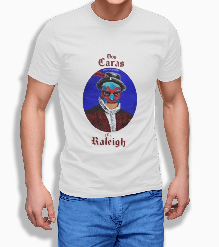Dos Caras Mr Raleigh Graveyard Lucha Libre Mask T-Shirt