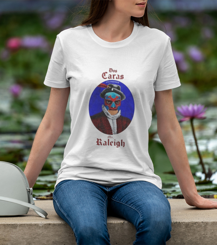 Dos Caras Mr Raleigh Graveyard Lucha Libre Mask T-Shirt