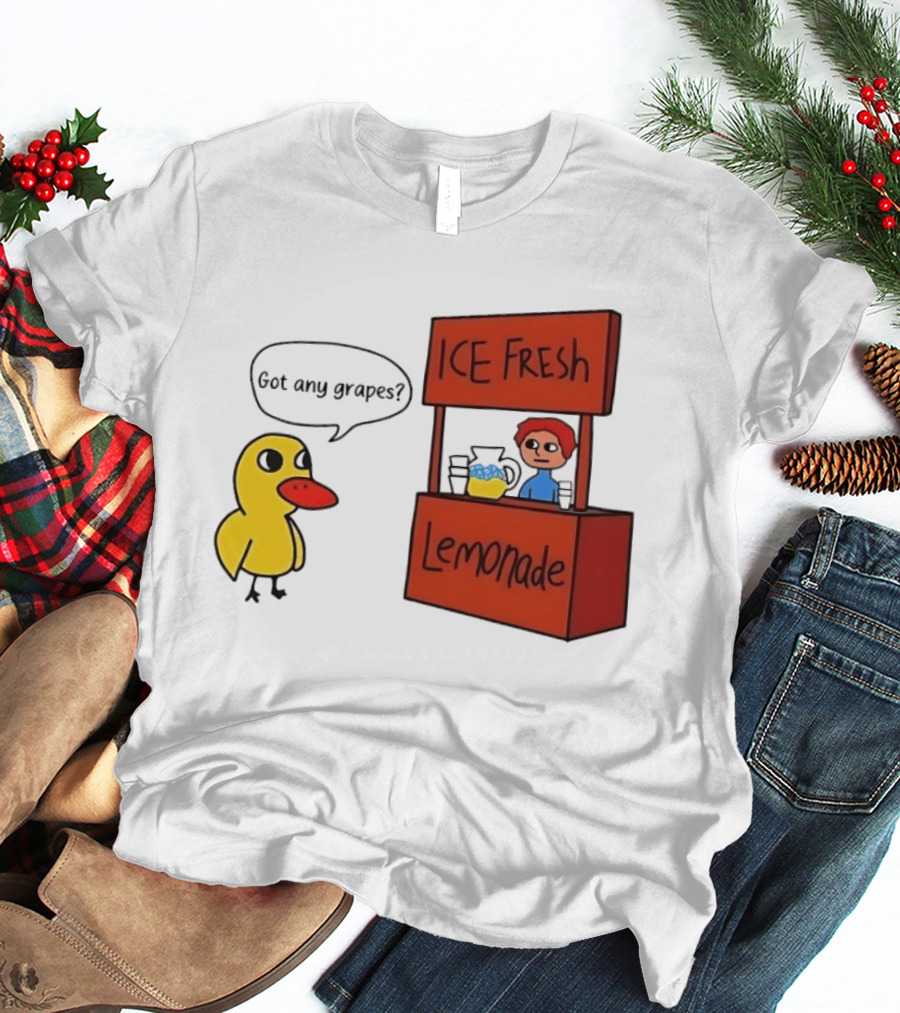 Got Any Grapes Duck Ice Fresh Lemonade Stand T-Shirt