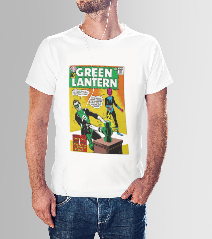Green Lantern Sinestro Battle Of The Power Rings Comic Cover DC Comics T-Shirt