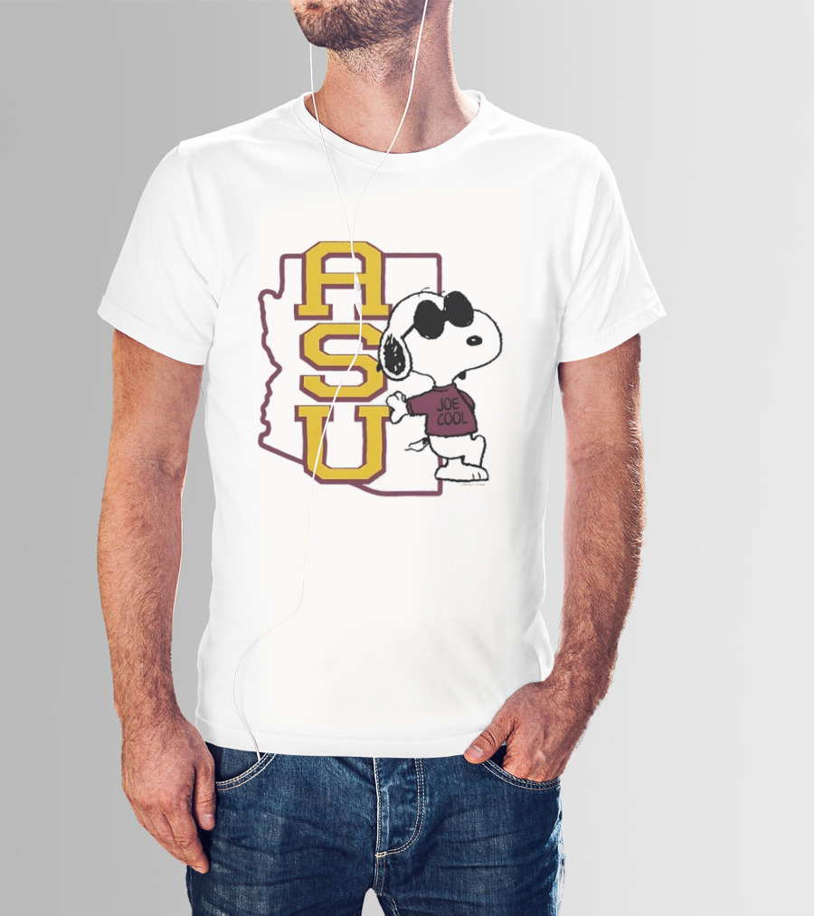 ASU Joe Cool Snoopy Arizona State University T-Shirt