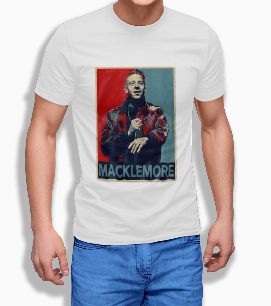 Macklemore Music Icon Red Blue T-Shirt
