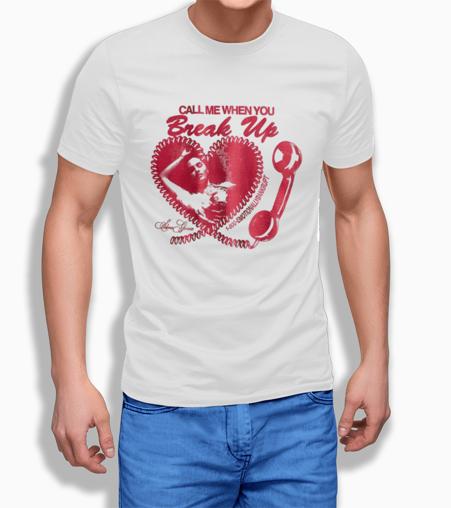 Selena Gomez Call Me When You Break Up Heart Wrench T-Shirt