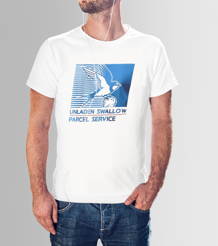 Unladen Swallow Parcel Service Monty Python T-Shirt