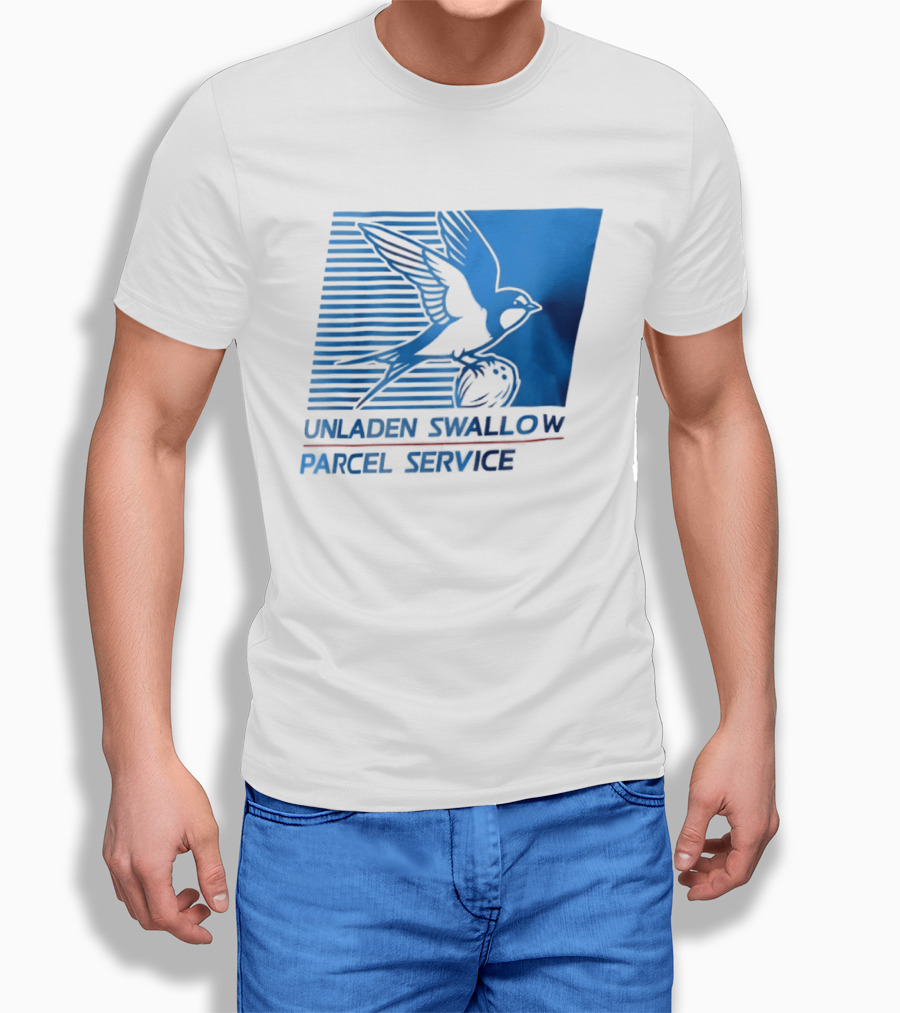 Unladen Swallow Parcel Service Monty Python T-Shirt