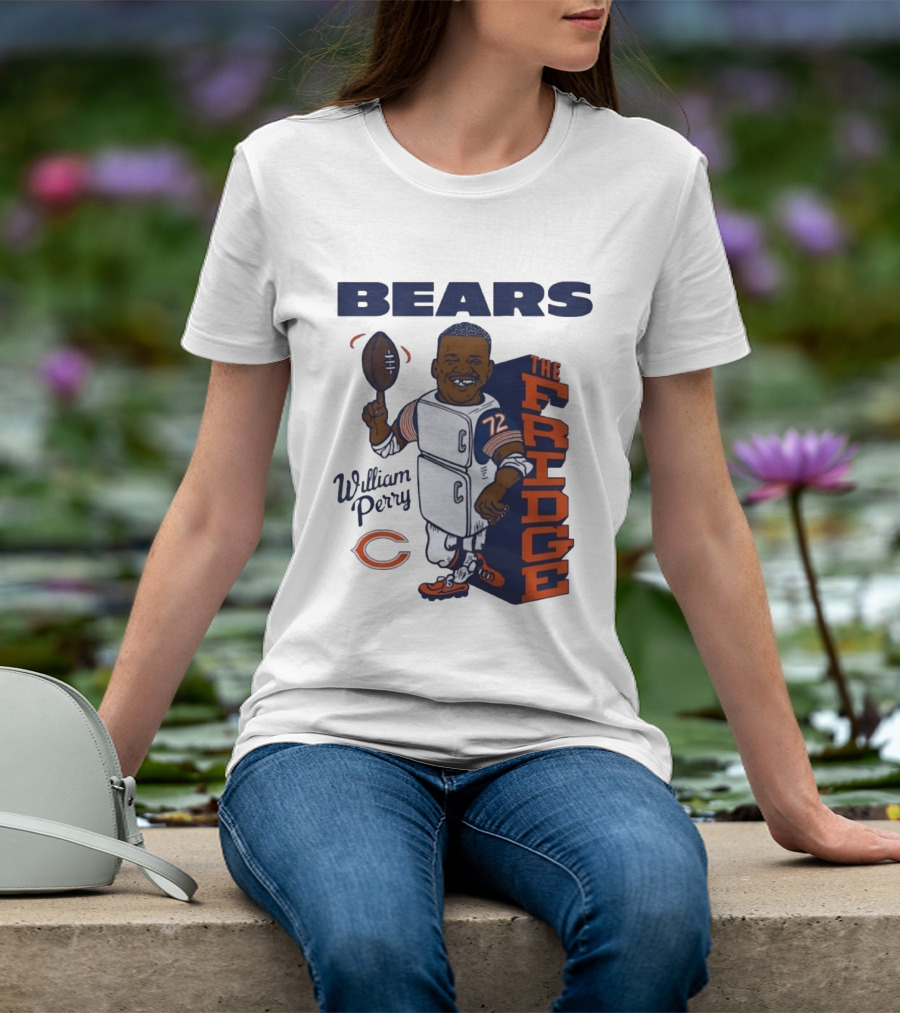 Chicago Bears William Perry The Fridge 72 Football T-Shirt