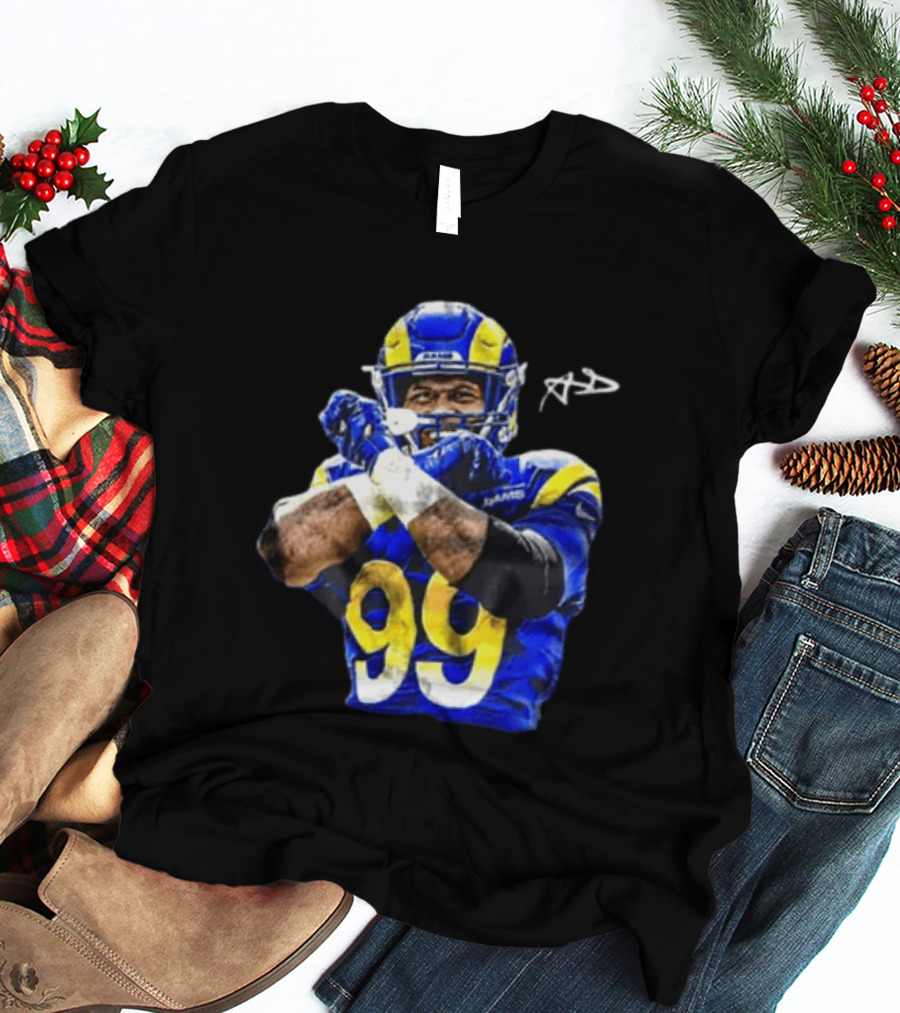 Aaron Donald Los Angeles Rams 99 The Return Signature NFL Football Star T-Shirt