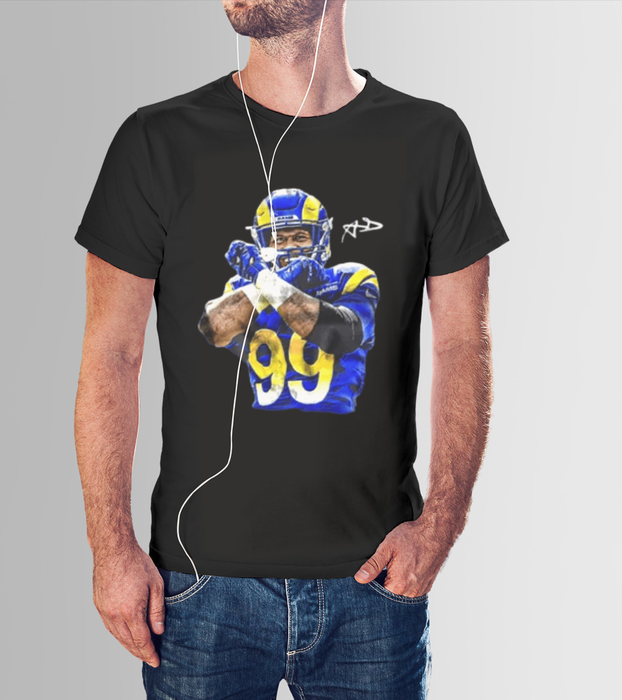 Aaron Donald Los Angeles Rams 99 The Return Signature NFL Football Star T-Shirt