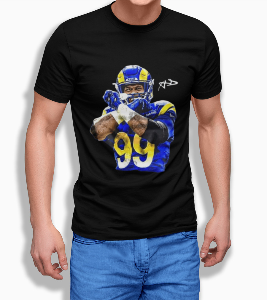 Aaron Donald Los Angeles Rams 99 The Return Signature NFL Football Star T-Shirt