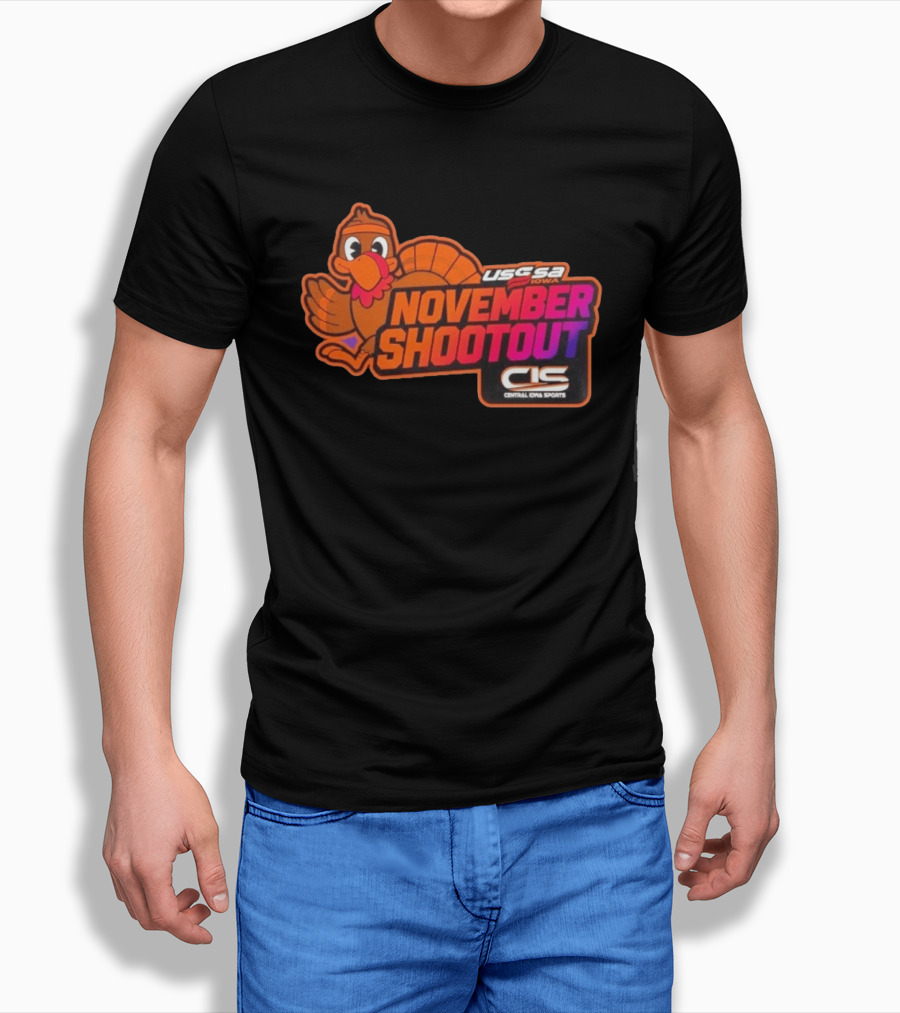 USSSA Iowa November Shootout CIS Central Iowa Sports Turkey 2026 T-Shirt