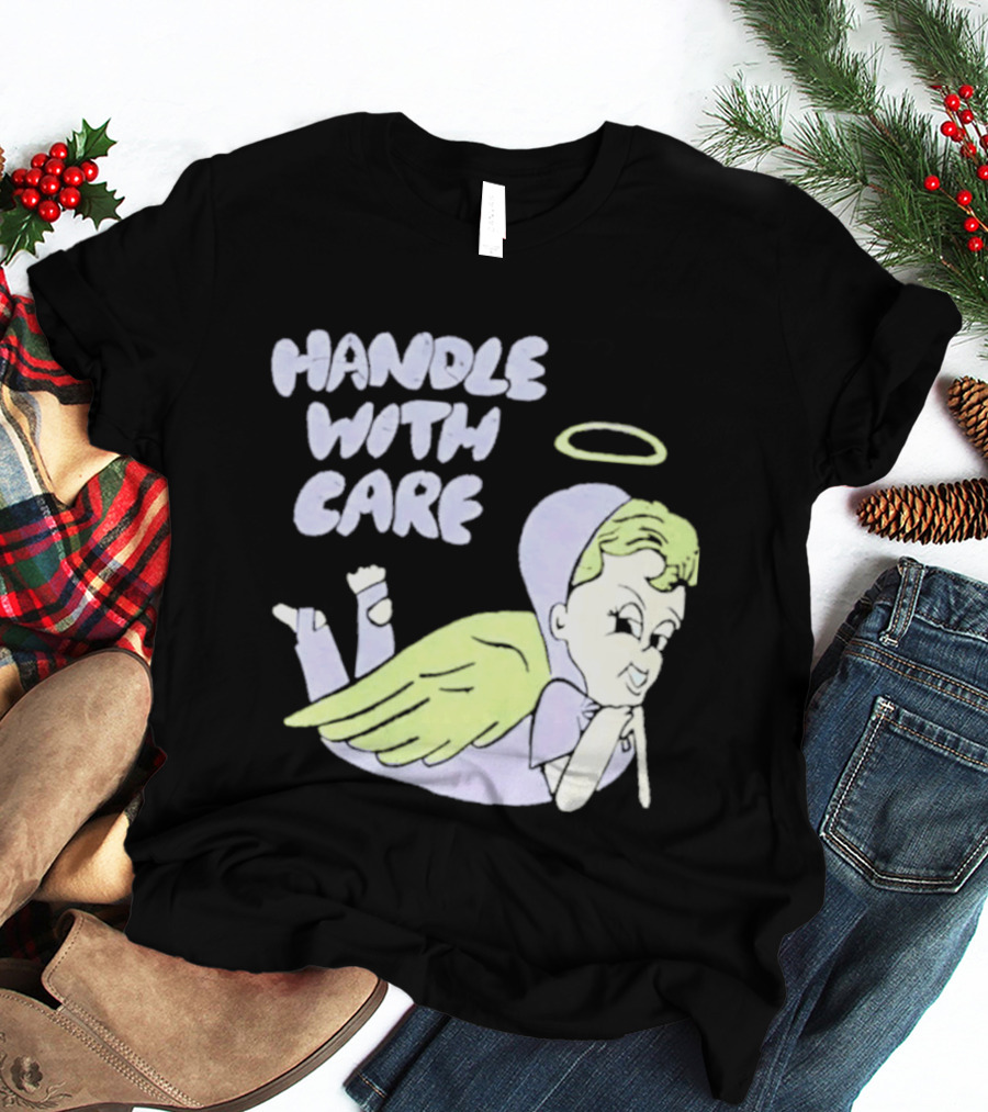 Handle With Care Angel Pastel Halo Wings T-Shirt