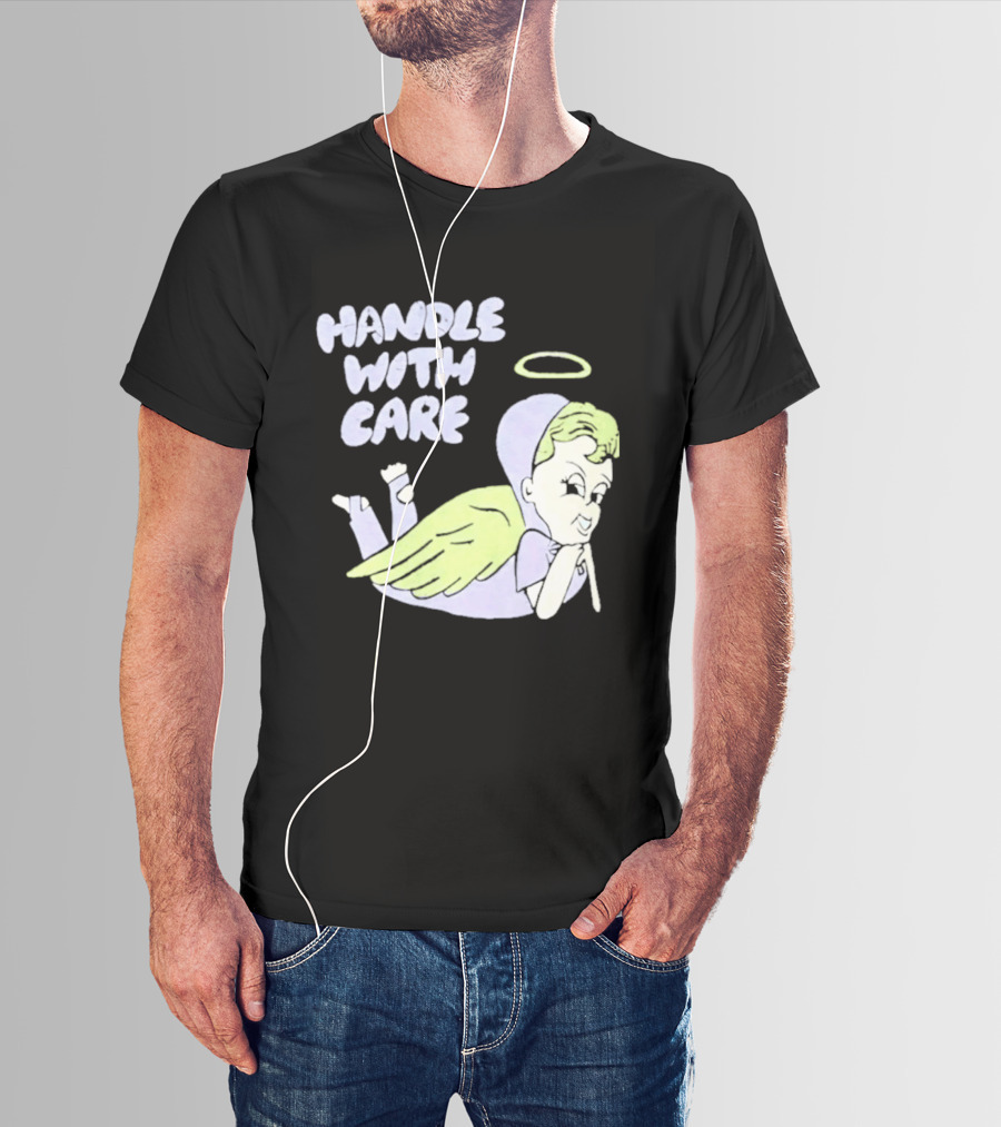 Handle With Care Angel Pastel Halo Wings T-Shirt