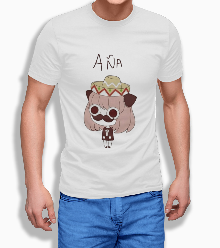 Aña Anya Forger Meme Sombrero Mustache T-Shirt