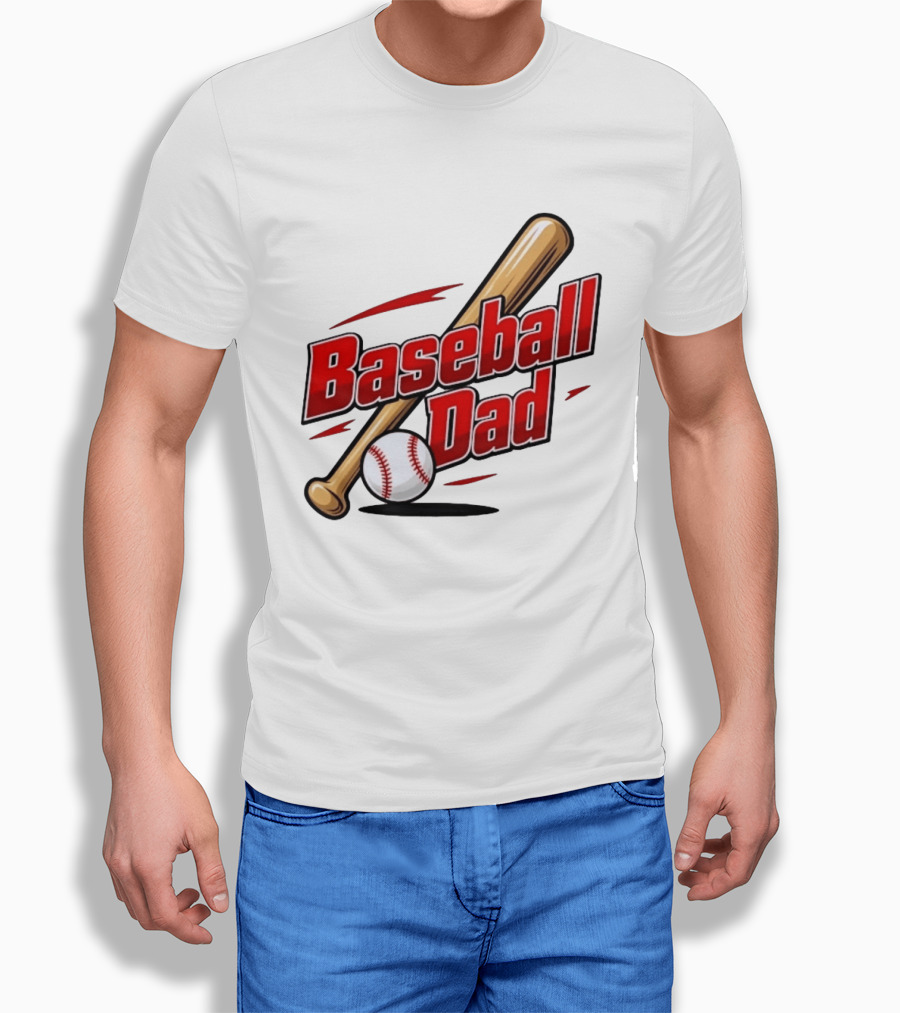 Baseball Dad Bat And Ball Sports T-Shirt