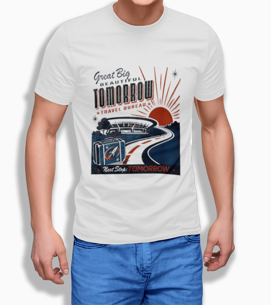 Great Big Beautiful Tomorrow Travel Bureau Tomorrow Carousel T-Shirt