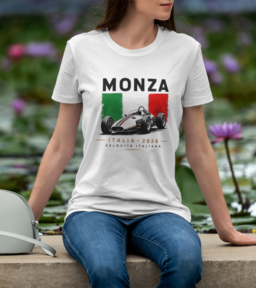 Monza Italia 2026 Velocita Italiana Formula 1 Racing Italian Flag T-Shirt