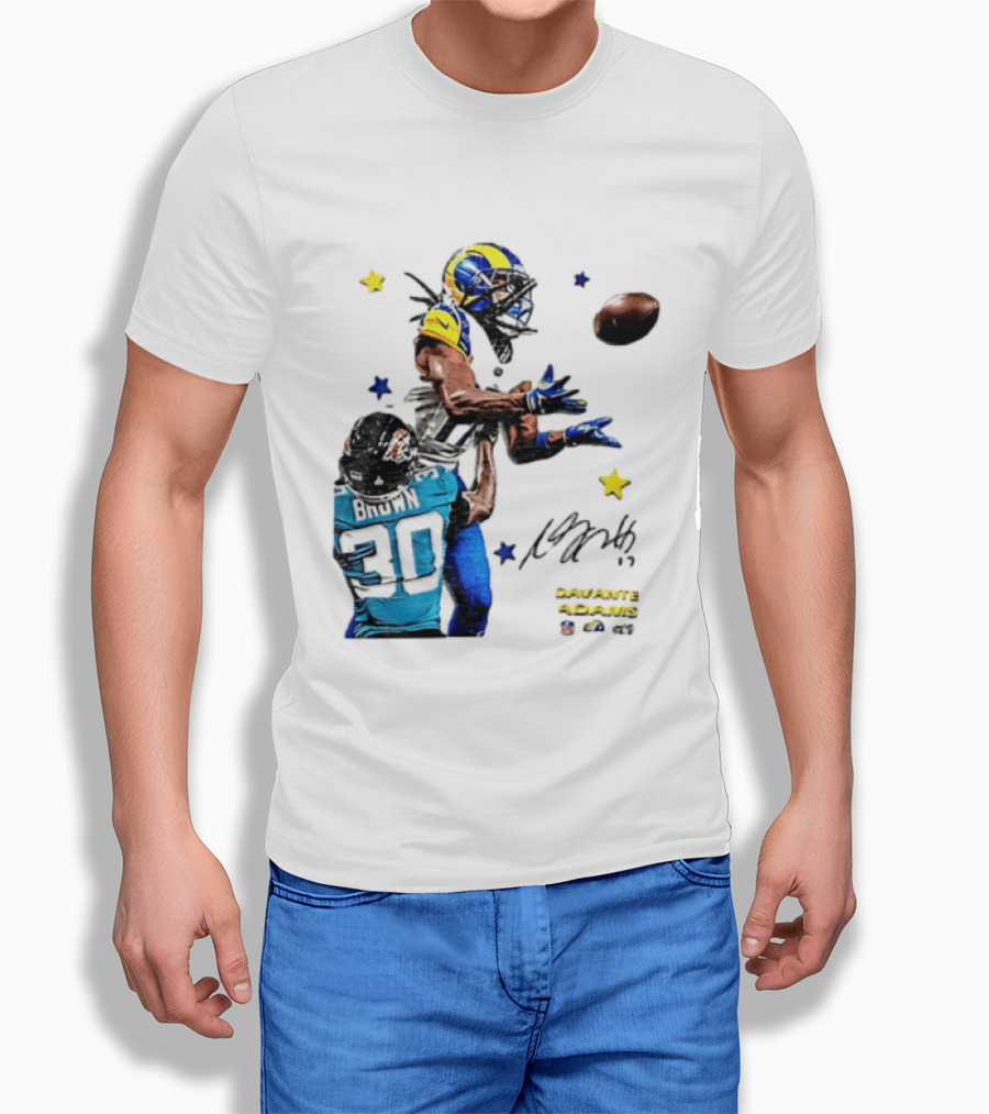 Davante Adams Las Vegas Raiders Brown Football Catch Duel T-Shirt