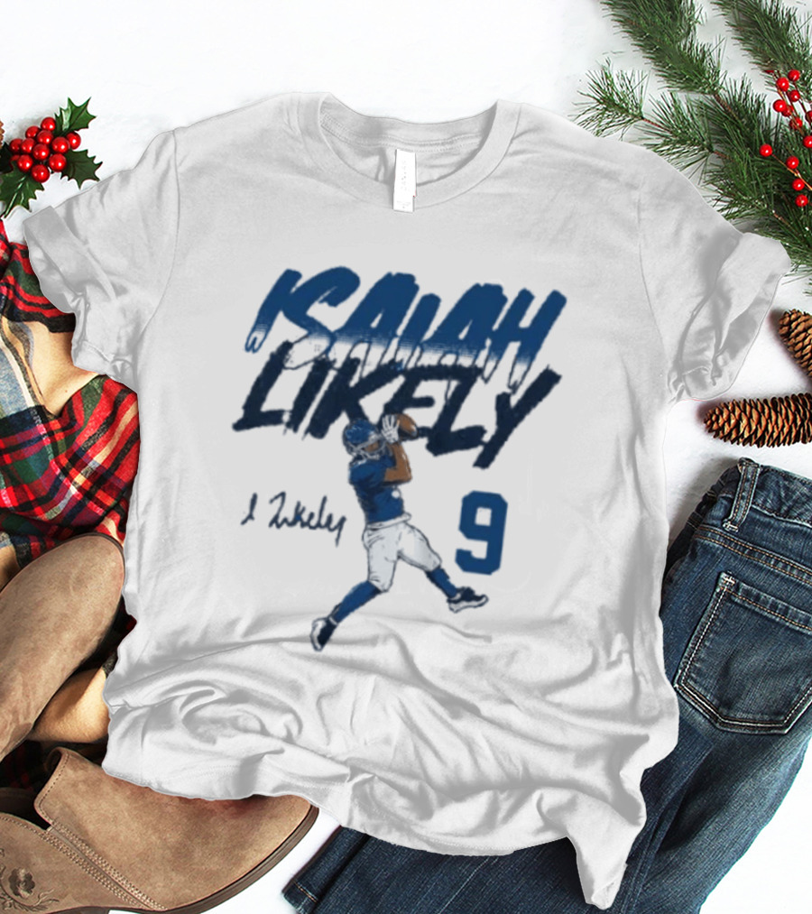 Isaiah Likely Catch Pose 9 New York Giants T-Shirt