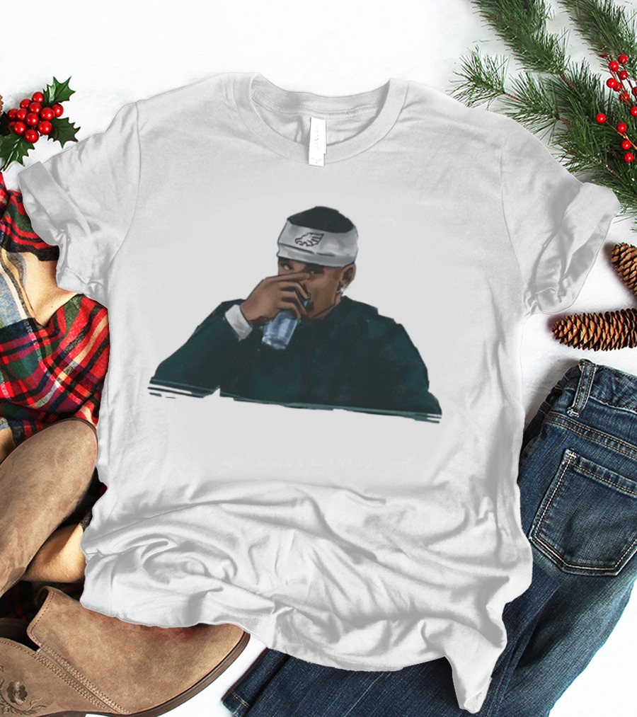 Philadelphia Eagles Jalen Hurts Hydration Headband T-Shirt