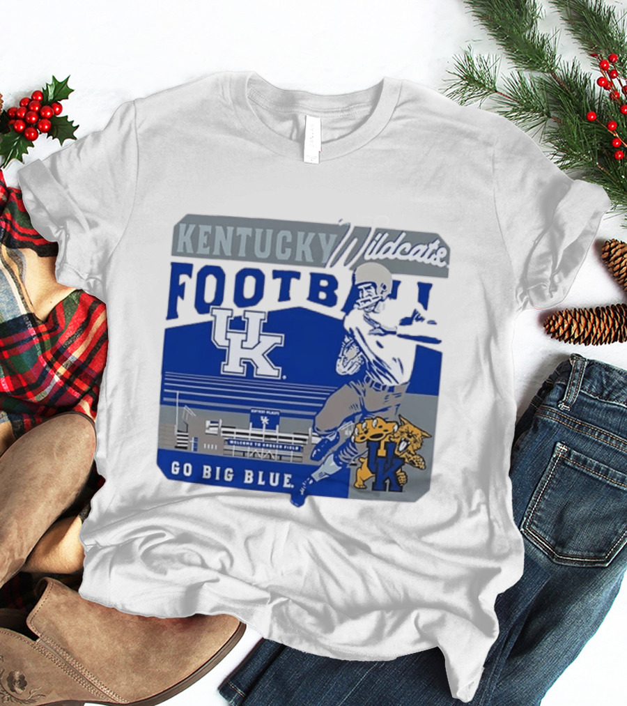 Kentucky Wildcats Football Go Big Blue Kroger Field UK Wildcats T-Shirt