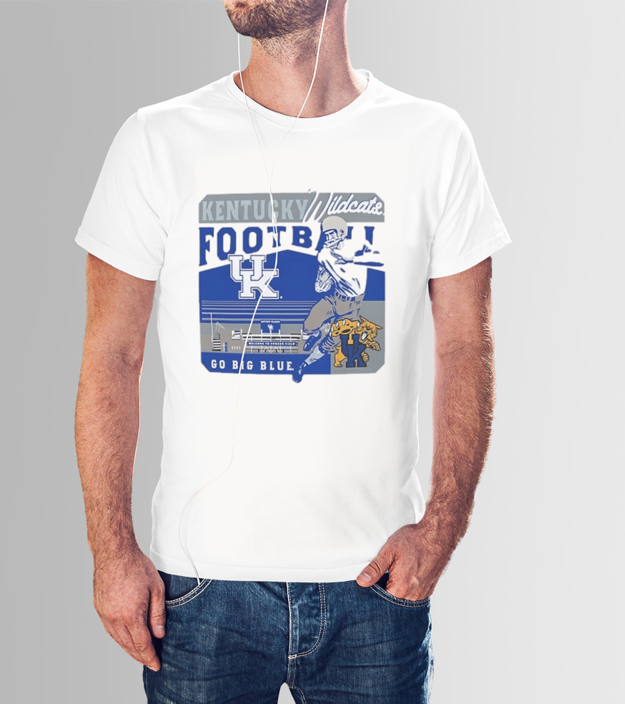 Kentucky Wildcats Football Go Big Blue Kroger Field UK Wildcats T-Shirt