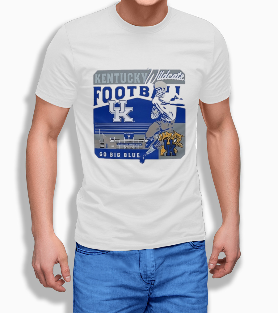 Kentucky Wildcats Football Go Big Blue Kroger Field UK Wildcats T-Shirt