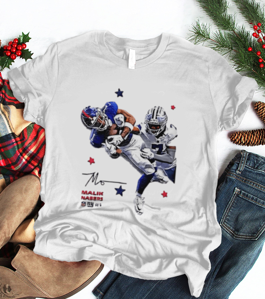 Malik Nabers New York Giants Cowboys Matchup Highlight T-Shirt
