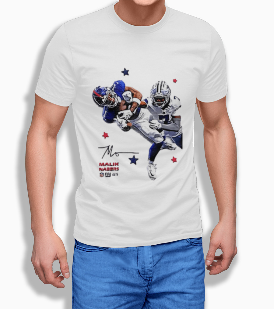 Malik Nabers New York Giants Cowboys Matchup Highlight T-Shirt