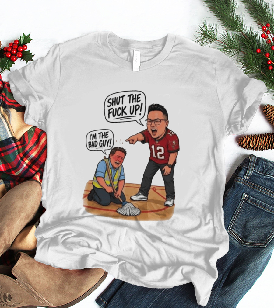 Rico Bosco Shut The Fuck Up I'm The Bad Guy 12 Red Jersey T-Shirt
