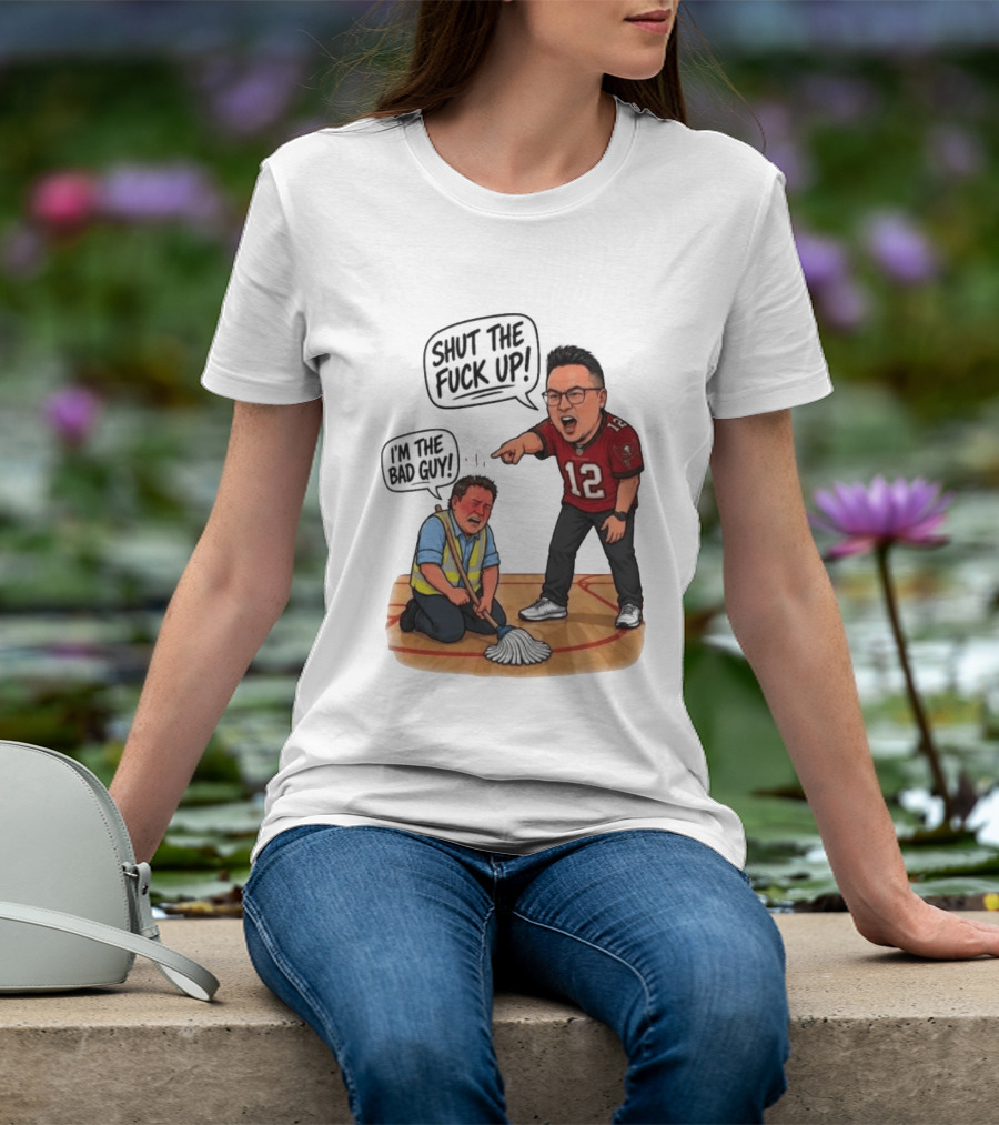 Rico Bosco Shut The Fuck Up I'm The Bad Guy 12 Red Jersey T-Shirt