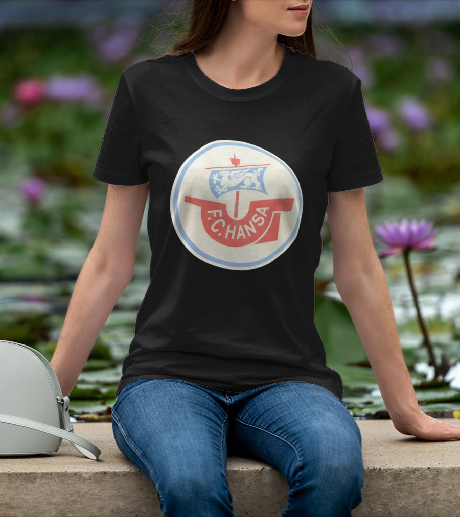 FC Hansa Rostock German Football Crest With Griffin T-Shirt