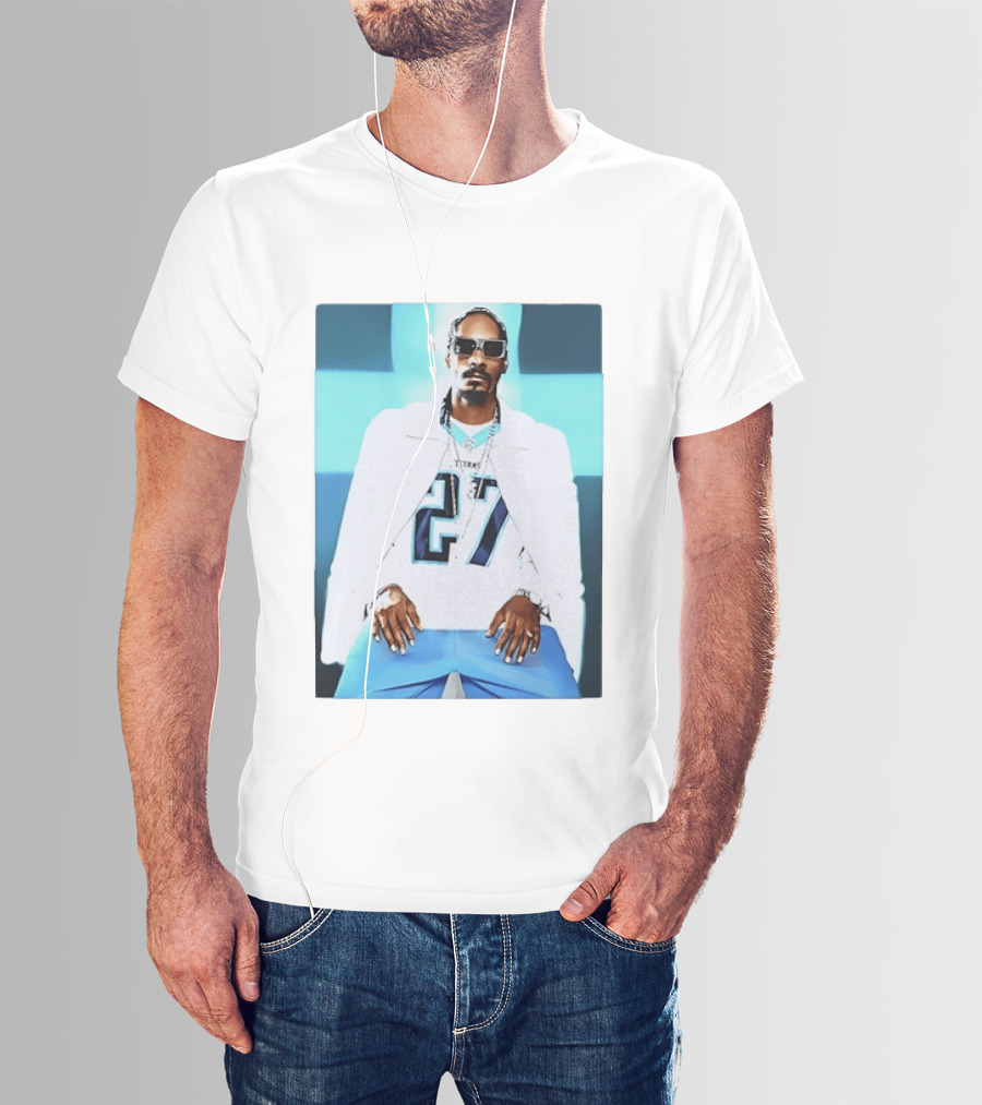 Tennessee Titans 27 Jersey Worn By Snoop Dogg T-Shirt