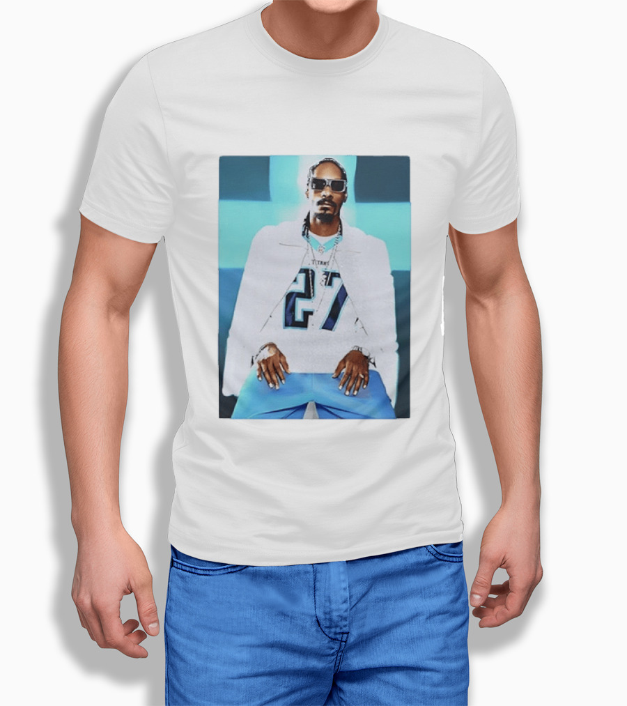 Tennessee Titans 27 Jersey Worn By Snoop Dogg T-Shirt