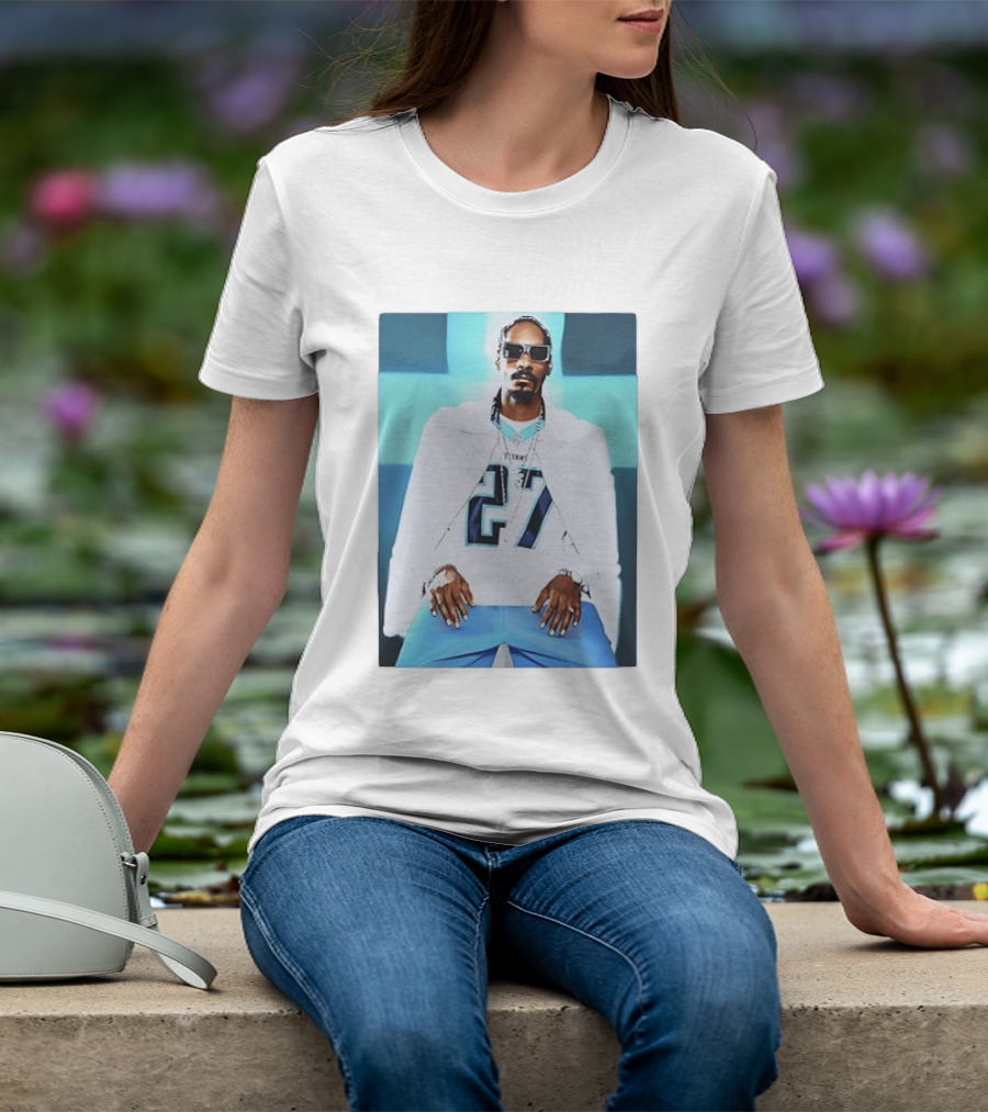 Tennessee Titans 27 Jersey Worn By Snoop Dogg T-Shirt