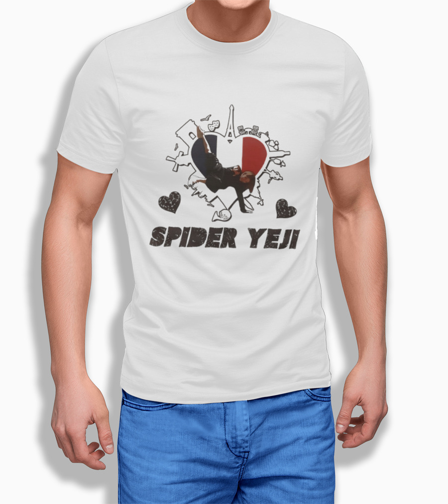 Spider Yeji France Heart Paris Travel ITZY T-Shirt