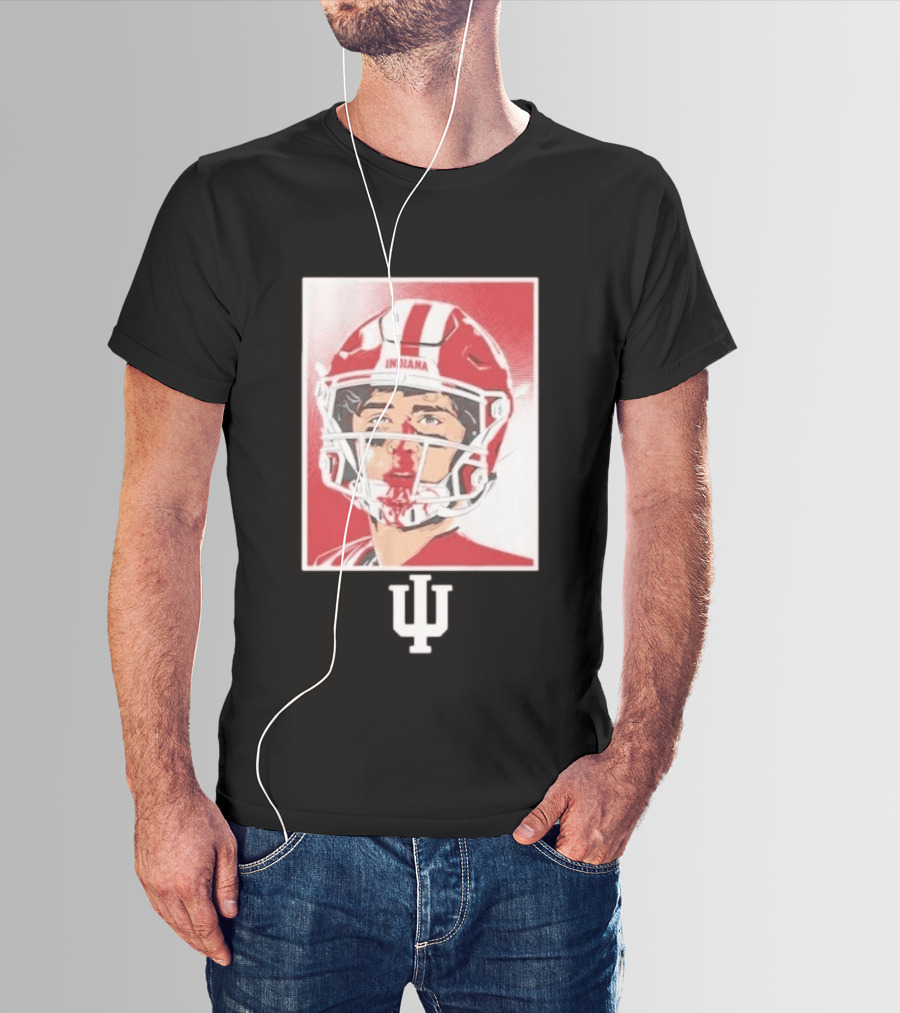 Josh Hoover Indiana Hoosiers Football Bloody Face T-Shirt