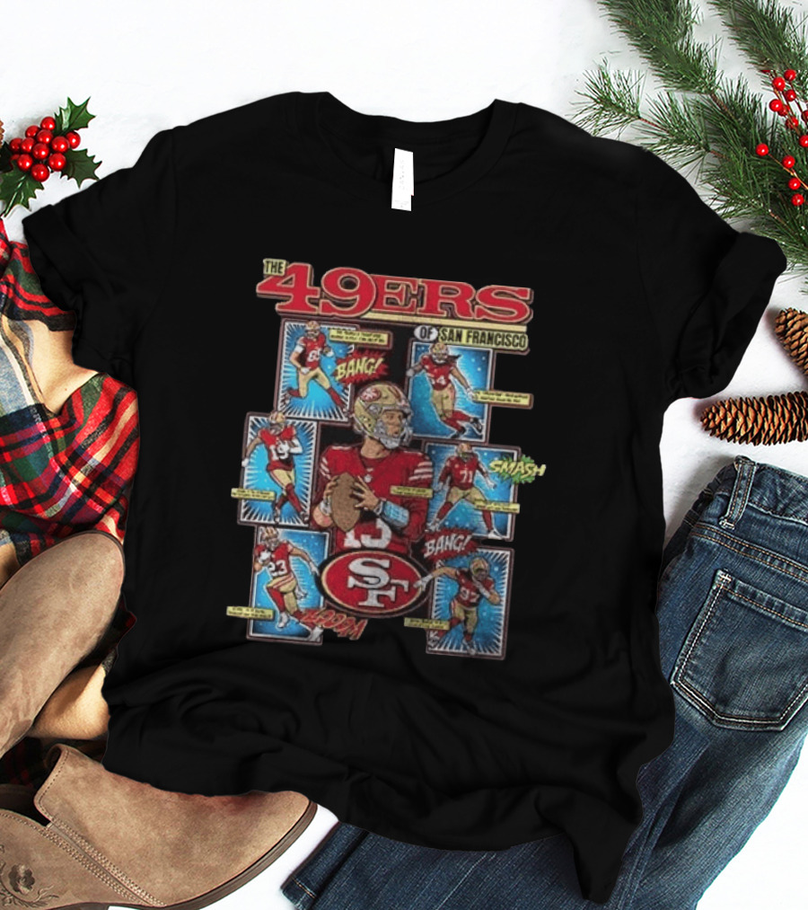 The 49ers Of San Francisco All Stars Comic Bang Smash SF 49ers T-Shirt