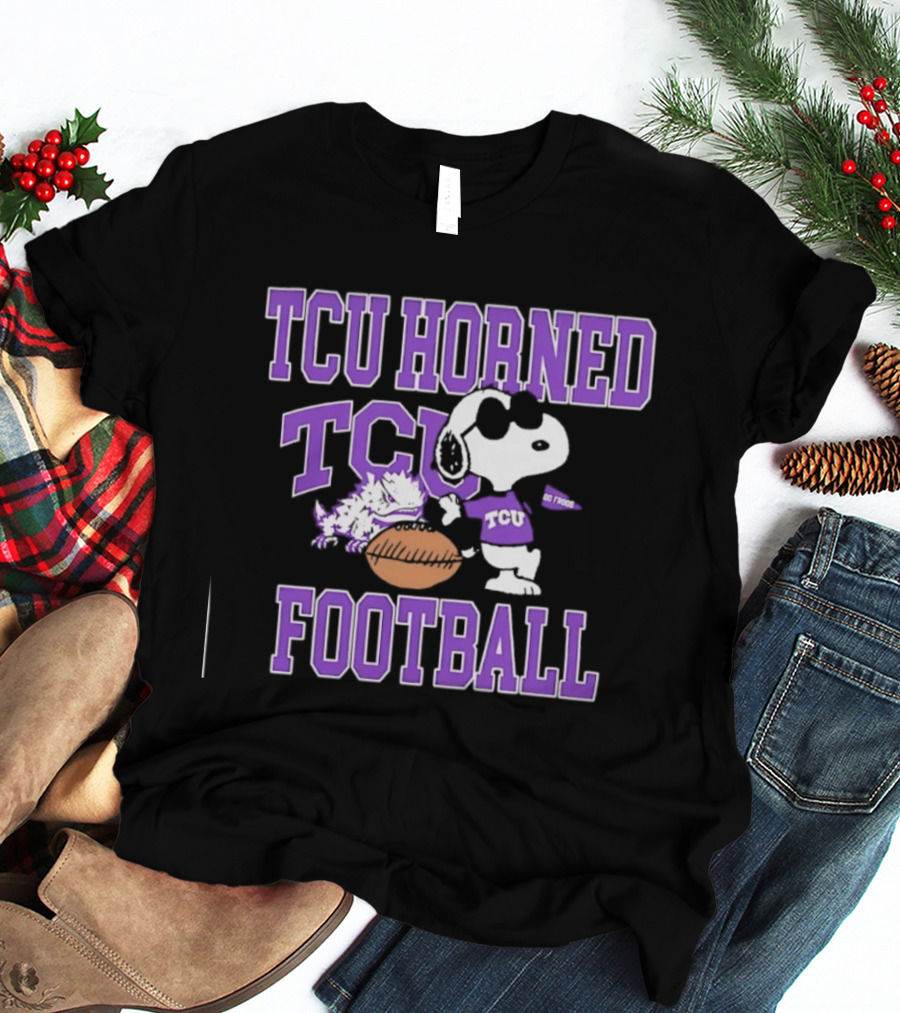 TCU Horned Frogs Football Snoopy Go Frogs T-Shirt