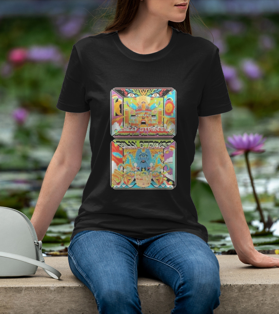 Billy Strings Denver Co 2026 Ball Arena September 18 19 Sun Moon Celestial Faces Cosmic T-Shirt