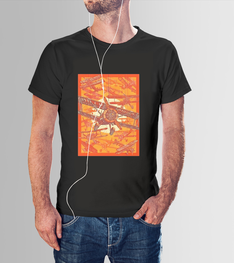 Biplane Airshow Eugene And Austin Adventure T-Shirt