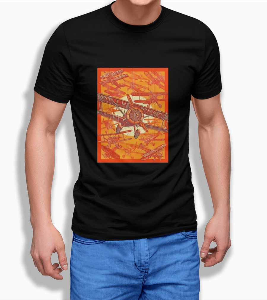 Biplane Airshow Eugene And Austin Adventure T-Shirt