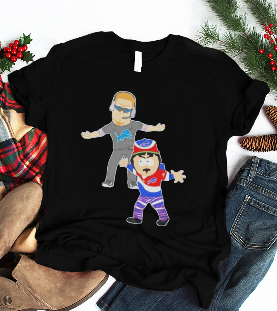 Buffalo Bills Detroit Lions South Park Crossover Motown Bro Down T-Shirt
