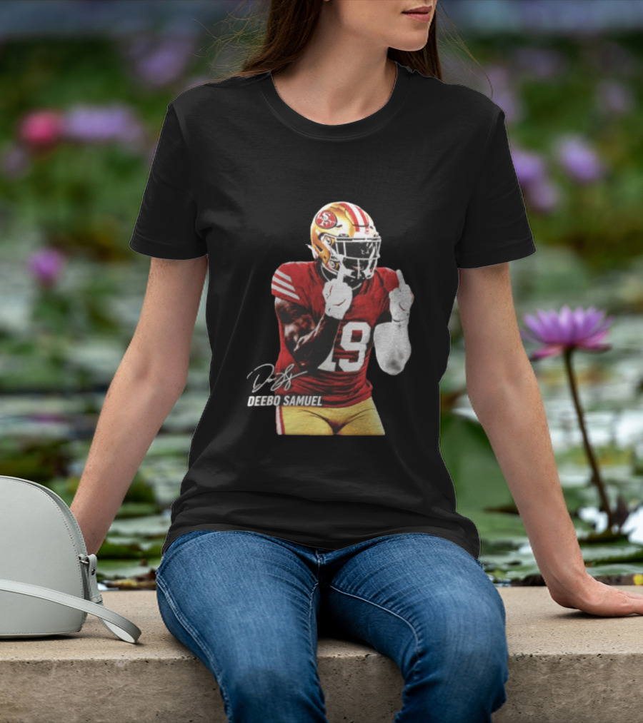 Deebo Samuel Number 19 San Francisco 49ers Signature Gesture T-Shirt