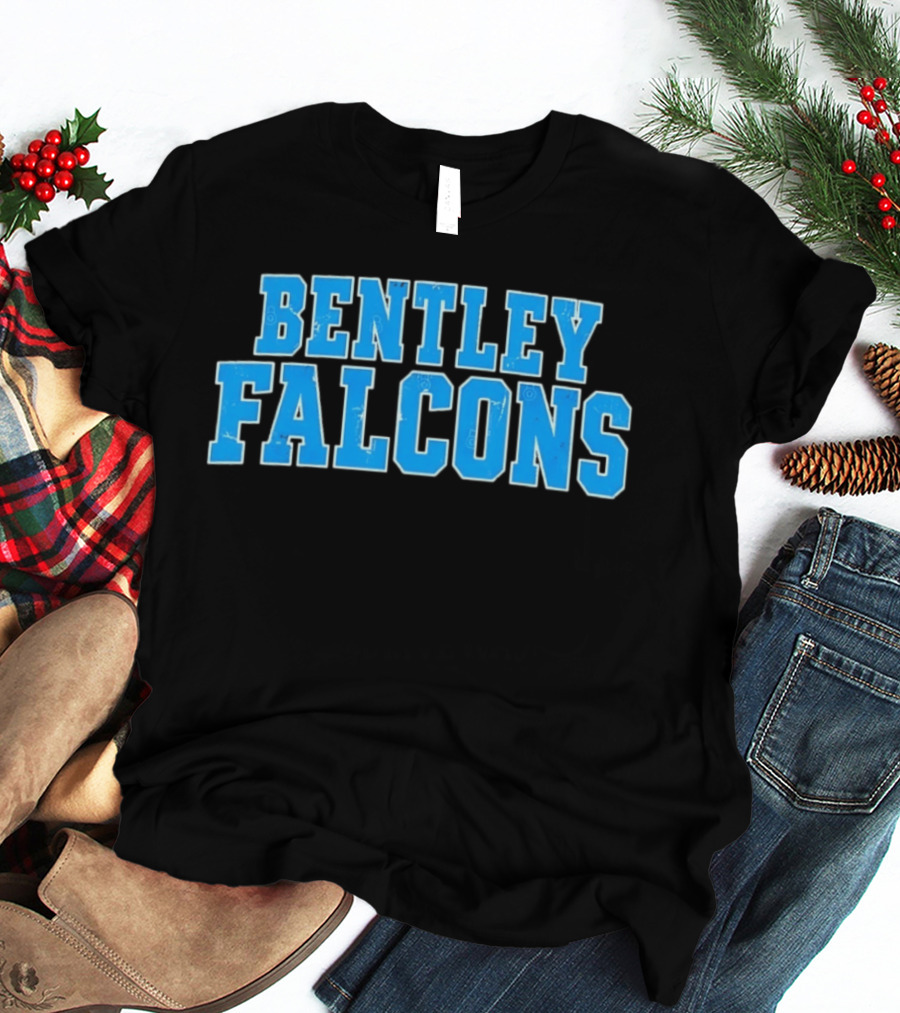 Bentley Falcons Distressed NCAA College Sports T-Shirt