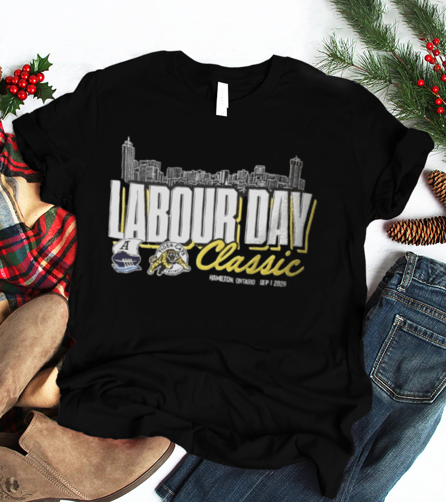 Toronto Argonauts Hamilton Tiger Cats Labour Day Classic 2026 Skyline Event T-Shirt