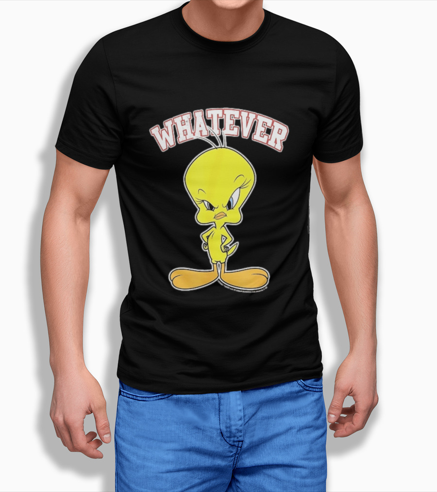 Tweety Bird Whatever Attitude Looney Tunes Cartoon T-Shirt