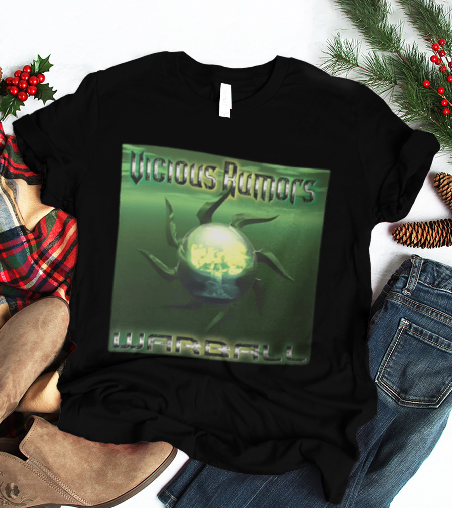 Vicious Rumors Warball Album Cover Heavy Metal Band Music T-Shirt