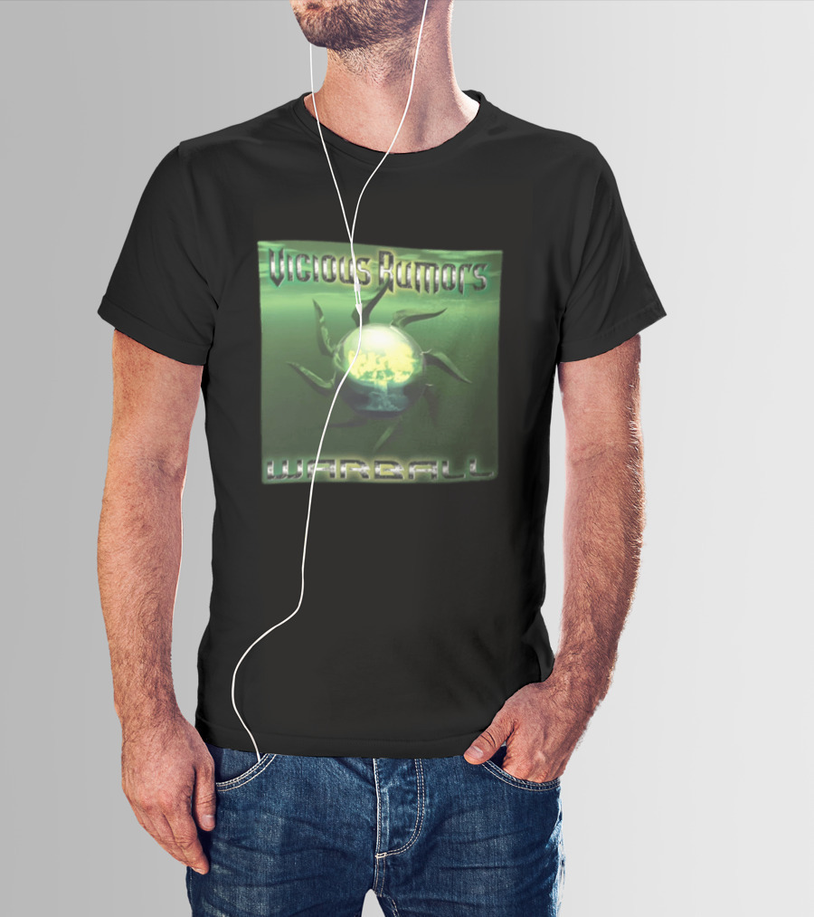 Vicious Rumors Warball Album Cover Heavy Metal Band Music T-Shirt